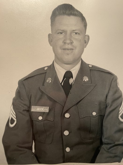 Sgt. Billy Wade Mick in uniform